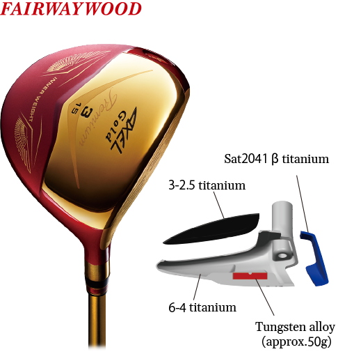 GIGA X PREMIUM stainless steel golf fairway wood club gold colour -  AliExpress